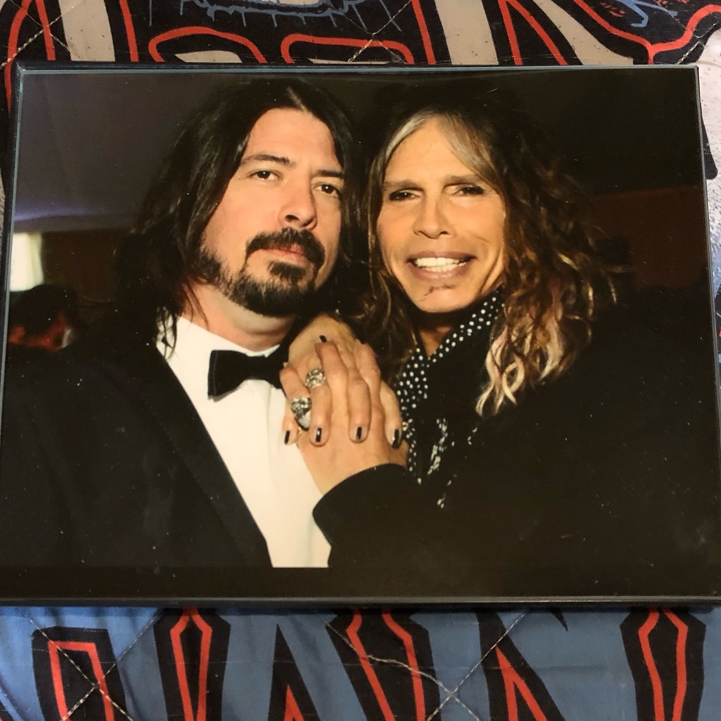 Steven Tyler And Dave Grohl 8x10 Framed Photo